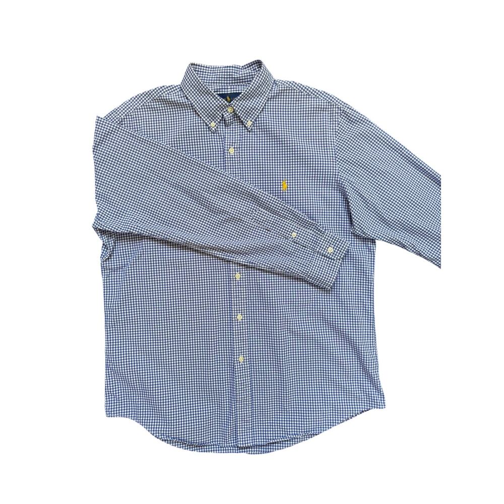 Polo Ralph Lauren Men's Gingham Button-Down Dress Shirt, Size L